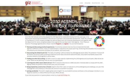 Website-Erstellung für die GIZ