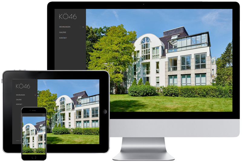 Referenz für die Website der Quartier DeRus UG