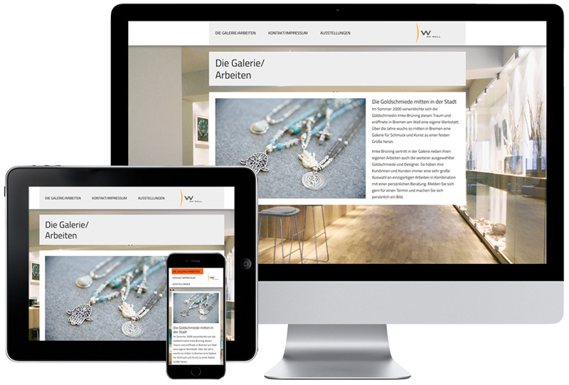 Referenz für die Website W am Wall